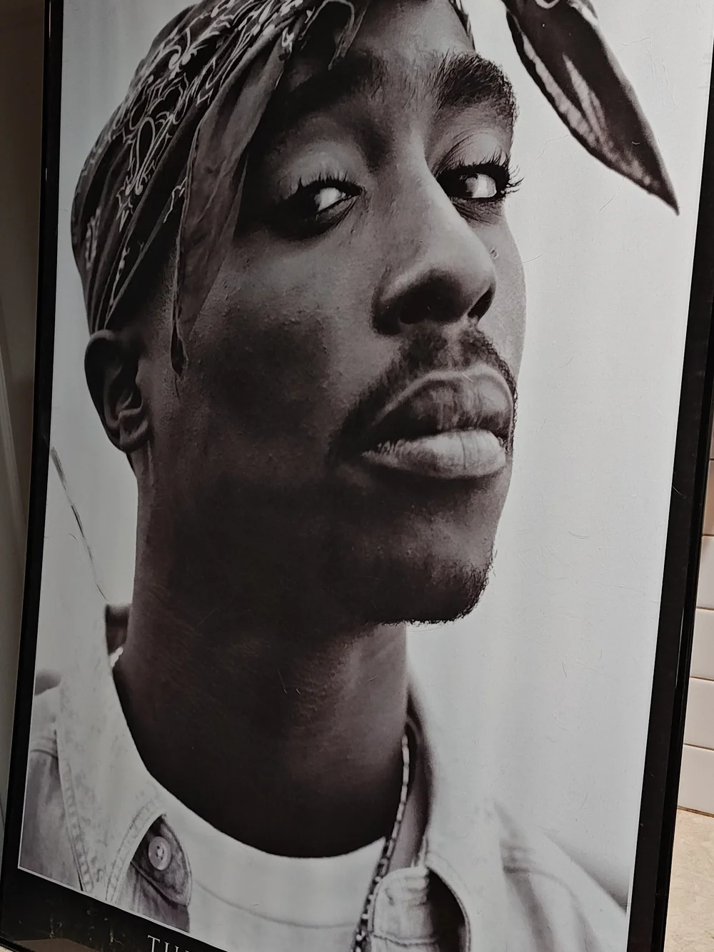 TUPAC AMARU SHAKUR: 1971-1996 Poster  With Frame  W/ Rare Dust Jackeck